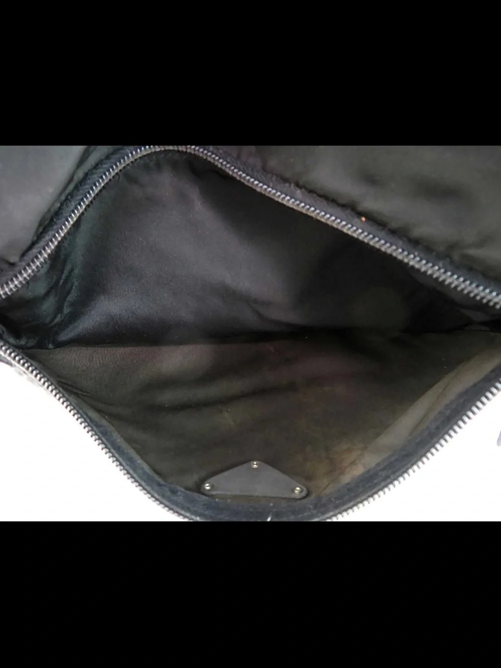 Prada Black Nylon Messenger Bag for Men